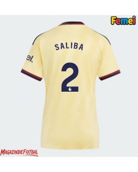 Arsenal William Saliba #2 Tricou Fotbal Replică 2026-27 Femei Treilea Arsenal William Saliba #2 Tricou Fotbal Replică 2026-27 Femei Treilea
